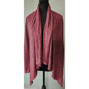 Gently Used - Women's Bobeau Mauve Lightweight Open Front Cardigan, Small